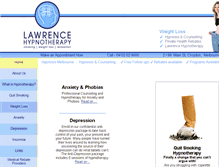 Tablet Screenshot of lawrencehypnotherapy.com